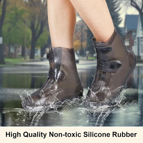 GARGOYLE BELLS Waterproof Rain Cover Boot Non-Slip Shoe Covers Silicon Reusable Rain Boots for Men Women in Saudi Arabia