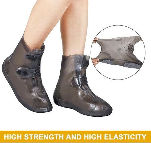 GARGOYLE BELLS Waterproof Rain Cover Boot Non-Slip Shoe Covers Silicon Reusable Rain Boots for Men Women in Saudi Arabia
