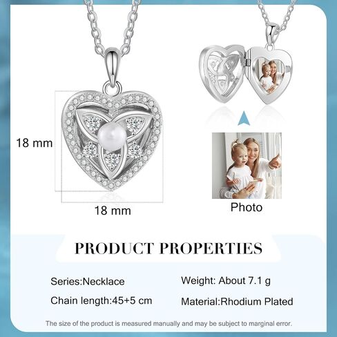 Nobelook Personalized Love Heart Locket Necklace That Holds 4 Photos Customizable Pendant Charms For Women Gold Plated Vintage Necklace for Mother Girls Christmas Birthday Gift Chain Length 31.49" Adjustable in Saudi Arabia