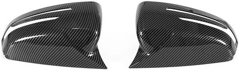 Carbon Fiber Horn Mirror Cover Cap Fit for Merceddes Beenz Beenz W204 W176 W212 CLA250 1994-2020 Passenger + Driver side in Saudi Arabia