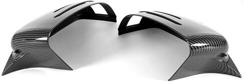 Carbon Fiber Horn Mirror Cover Cap Fit for Merceddes Beenz Beenz W204 W176 W212 CLA250 1994-2020 Passenger + Driver side in Saudi Arabia