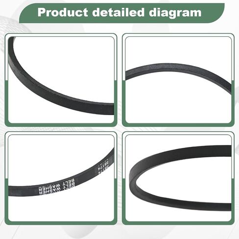38174 Washer Drive Belt - Compatible with Amana, Maytag, Speed Queen Washers Replaces 27001006 WP27001006, 2200063,40053601, 40053606 AP6007462 PS11740577 in Saudi Arabia