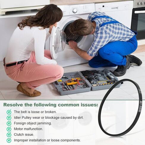 38174 Washer Drive Belt - Compatible with Amana, Maytag, Speed Queen Washers Replaces 27001006 WP27001006, 2200063,40053601, 40053606 AP6007462 PS11740577 in Saudi Arabia