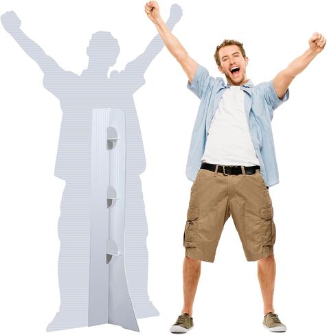 Custom Life Size Cardboard Cutout, Personalized Ultra Clear Stand Up,1-8ft Multiple Sizes to Choose, Perfect for Weddings, Birthdays, Graduations, Parties in Saudi Arabia