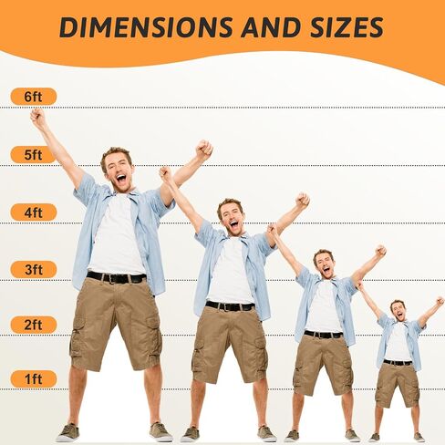 Custom Life Size Cardboard Cutout, Personalized Ultra Clear Stand Up,1-8ft Multiple Sizes to Choose, Perfect for Weddings, Birthdays, Graduations, Parties in Saudi Arabia