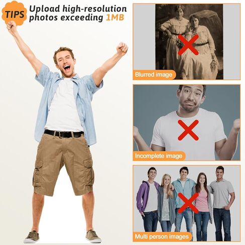 Custom Life Size Cardboard Cutout, Personalized Ultra Clear Stand Up,1-8ft Multiple Sizes to Choose, Perfect for Weddings, Birthdays, Graduations, Parties in Saudi Arabia
