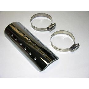 Chrome 6 Inch Motorcycle Heatshield for Harley, Bobber, Chopper, Vintage, Retro, Custom in Saudi Arabia