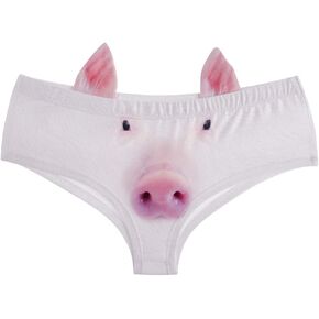 ملابس داخلية منخفضة الخصر للسيدات مضحكة ثلاثية الأبعاد المطبوعات المطبوعة سراويل داخلية مع آذان لطيفة in Kuwait