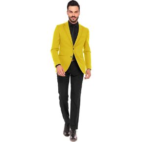 Men's Blazer 2 Button Long Sleeve Regular Fit Suit Sport Coat Jacket Business Lightweight Casual Sport Coat in Kuwait