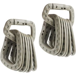 12 حزمة Carabiners التكتيكية المفاتيح D خواتم الربيع المفاجئة والعتاد كليب فائدة السنانير ظهره مشبك معلق السفر للتخييم in Kuwait