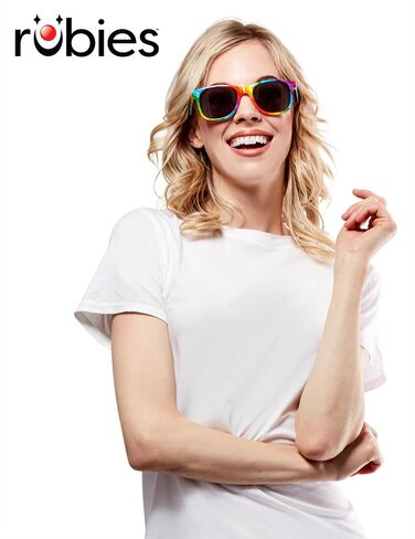 Rubies Novelty Rainbow Eyewear, Adult in Saudi Arabia