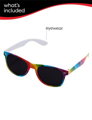 Rubies Novelty Rainbow Eyewear, Adult in Saudi Arabia