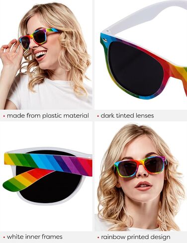 Rubies Novelty Rainbow Eyewear, Adult in Saudi Arabia
