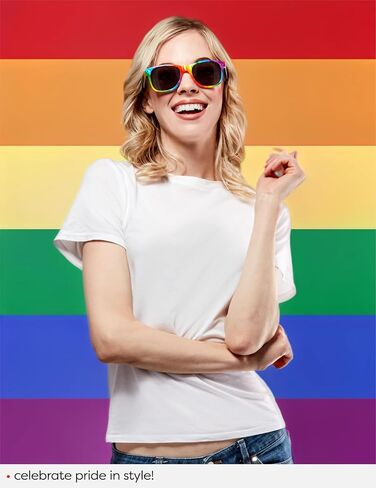 Rubies Novelty Rainbow Eyewear, Adult in Saudi Arabia