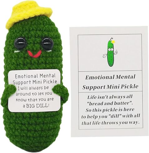 Positive Funny Potato Head with Card Mini Crochet Knitting for Handmade Emotional Support Pickled Gift Party Decoration Encouragement in Saudi Arabia