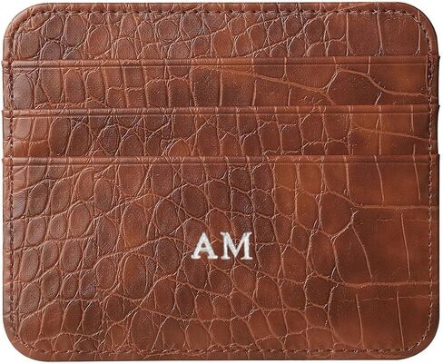 Personalisa Gold Silver Letters Ornets حامل بطاقة الائتمان ، محفظة PU Leather Ultra Slim Wallet ، حامي بطاقة CASE CASE CASEDIS in Kuwait