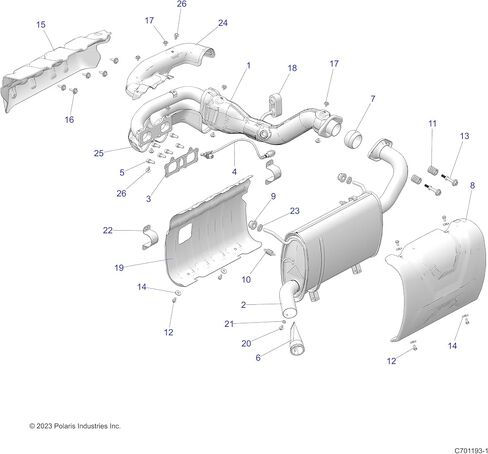 Polaris Ranger Silencer Shield ، الجزء الأصلي OEM الجزء 5262842 ، كتي 1 in Kuwait