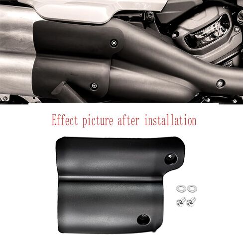 FOR Suitable for Sportster S 1250 2011 2023 modified exhaust heat shield black super material motorcycle accessories in Saudi Arabia