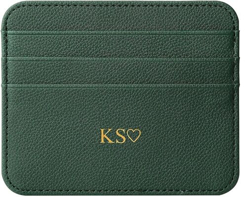 Personalisa Gold Silver Letters Ornets حامل بطاقة الائتمان ، محفظة PU Leather Ultra Slim Wallet ، حامي بطاقة CASE CASE CASEDIS in Kuwait
