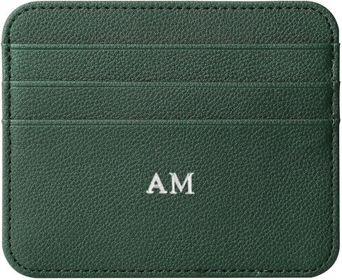 Personalisa Gold Silver Letters Ornets حامل بطاقة الائتمان ، محفظة PU Leather Ultra Slim Wallet ، حامي بطاقة CASE CASE CASEDIS in Kuwait