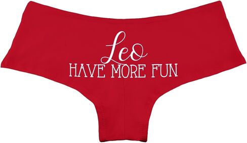 Leo Have More Fun Astrology Zodiac Sign Funny Women's Boyshort Underwear Panties in Saudi Arabia