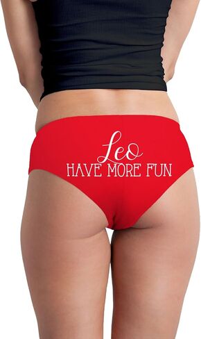 Leo Have More Fun Astrology Zodiac Sign Funny Women's Boyshort Underwear Panties in Saudi Arabia