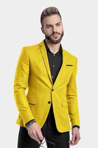 Men's Blazer 2 Button Long Sleeve Regular Fit Suit Sport Coat Jacket Business Lightweight Casual Sport Coat in Saudi Arabia