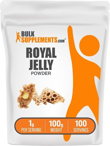 plksupplements.com مسحوق الجيلي الملكي - ملحق جيلي الملكي ، للحصول على دعم المناعة - خالي من الغلوتين ، 1G لكل وجبة ، 50 جرام (1.8 أوقية) (حزمة 1) in Saudi Arabia