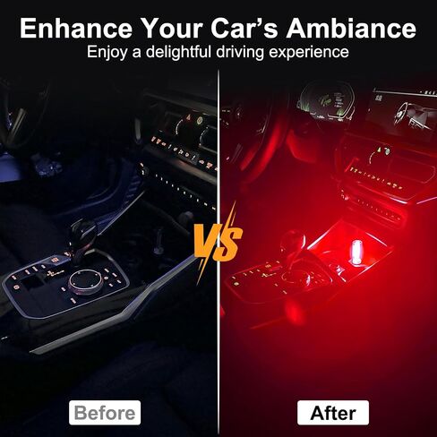 LYCARESUN 2 PCS Car USB Night Light Bulb, Touch Dimmable Car Interior Ambient Lights, Portable Mini USB Retro Glass Bottle Lamp Decorations for Vehicle, Bedroom, Hallway, Camping (Blue) in Kuwait
