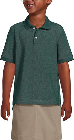 LANDS 'END SCHOOL ARLOW KIDS Shirt Shirt Sleeve Mesh Polo Shirt in Kuwait