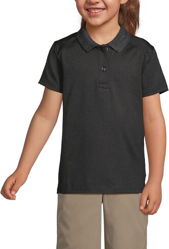 Lands' End School Uniform Girls Short Sleeve Feminine Fit Rapid Dry Polo Shirt in Saudi Arabia