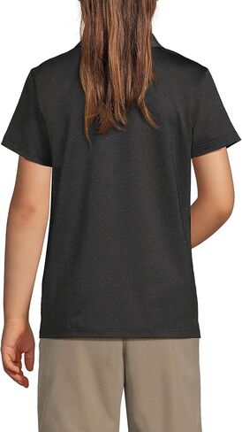 Lands' End School Uniform Girls Short Sleeve Feminine Fit Rapid Dry Polo Shirt in Saudi Arabia