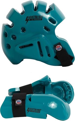 Proforce Lightning Martial Arts Protective Sparring Gear Bundle - Headgear/Gloves (Silver, Medium) in Saudi Arabia