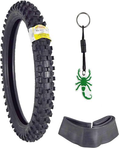 Pirelli Scorpion MX Extra x 80/100-21 إطار الدراجة الأوساخ الأمامية مع سلسلة المفاتيح - واحد in Kuwait