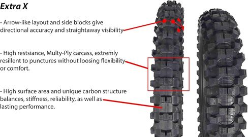 Pirelli Scorpion MX Extra x 80/100-21 إطار الدراجة الأوساخ الأمامية مع سلسلة المفاتيح - واحد in Kuwait
