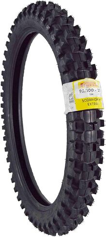 Pirelli Scorpion MX Extra x 80/100-21 إطار الدراجة الأوساخ الأمامية مع سلسلة المفاتيح - واحد in Kuwait