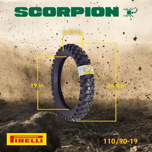 Pirelli Scorpion MX Extra x 80/100-21 إطار الدراجة الأوساخ الأمامية مع سلسلة المفاتيح - واحد in Kuwait