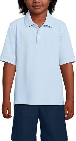 LANDS 'END SCHOOL ARLOW KIDS Shirt Shirt Sleeve Mesh Polo Shirt in Kuwait
