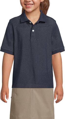 LANDS 'END SCHOOL ARLOW KIDS Shirt Shirt Sleeve Mesh Polo Shirt in Kuwait