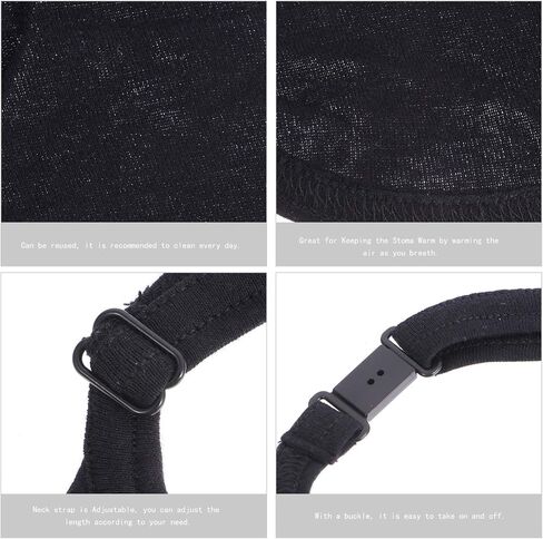 EXCEART 2pcs Neck Trachea Cover Breathable Tracheostomy Neck Stoma Protector Guard Dust- Proof Cover Shield for Laryngectomy Home Travel in Saudi Arabia
