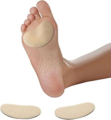 Adhesive Moleskin for Feet - Blister Bandages Precut Kidney Metatarsal Pads - 3" - Callus, Heel, Corns, Blister Prevention, Shoe Friction - 5 pairs (10 Pieces) in Kuwait