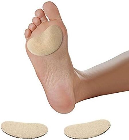 Adhesive Moleskin for Feet - Blister Bandages Precut Kidney Metatarsal Pads - 3" - Callus, Heel, Corns, Blister Prevention, Shoe Friction - 5 pairs (10 Pieces) in Kuwait