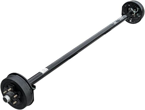 The Trailer Parts Outlet - 3.5k TK Trailer Axle - 3500 lb Electric Brake 5 Lug - Dexter Compatible, 73" Hubface 58" Spring Center / 5x4.5 Bolt Pattern in Kuwait