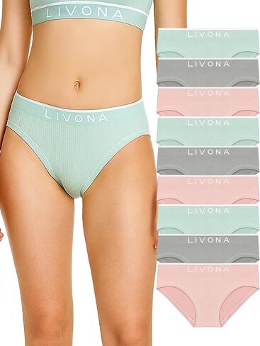Girls Seamless Ribbed Training Panties - Soft Sports Underwear for Teens in Kuwait
