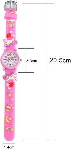 Child's love Kids Waterproof Watch, 3D Cartoon Design, Girls Digital Wristwatch, Ages 3-12 in Kuwait