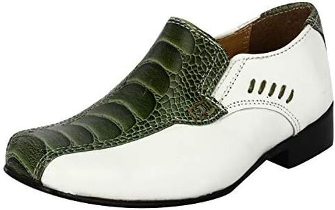 Libertyzeno Boys Animal Animal Print Houndine Leather Kids Lace Up Oxford Dress Shoes for Prom Draduation in Kuwait