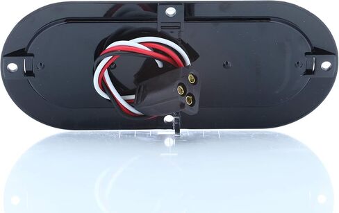 Optronics STL88RCPGP Clear Lens with Red Diodes 6" Oval Sealed LED Light for Surface Mount in Saudi Arabia