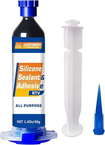 RTV Silicone Sealant, 100% Waterproof & Flexible All-Purpose Silicone Caulk for Bathroom, Kitchen, Window, RV & Home - Black(1.4oz/40g) in Saudi Arabia