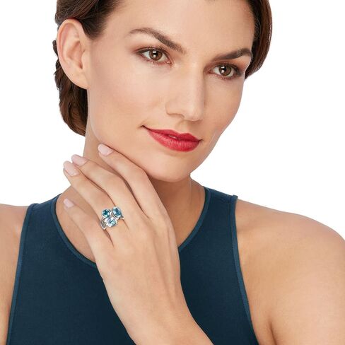 Ross-Simons 4.00 ct. t.w. Tonal Blue Topaz Ring in Sterling Silver in Saudi Arabia