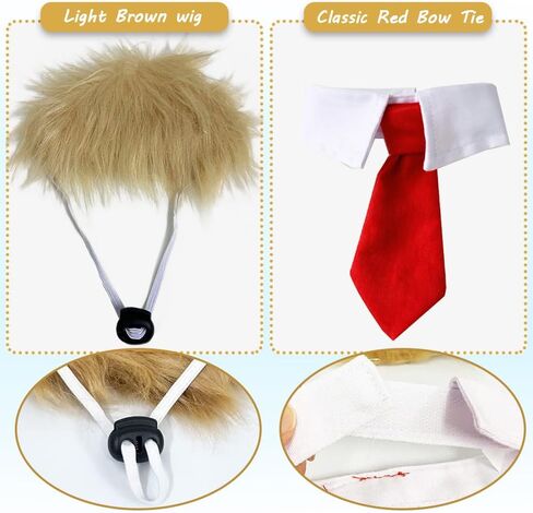 Cat Wig Pet Costume, Dog Head Wear Apparel Toy for Halloween, Christmas, Parties, Festivals in Kuwait